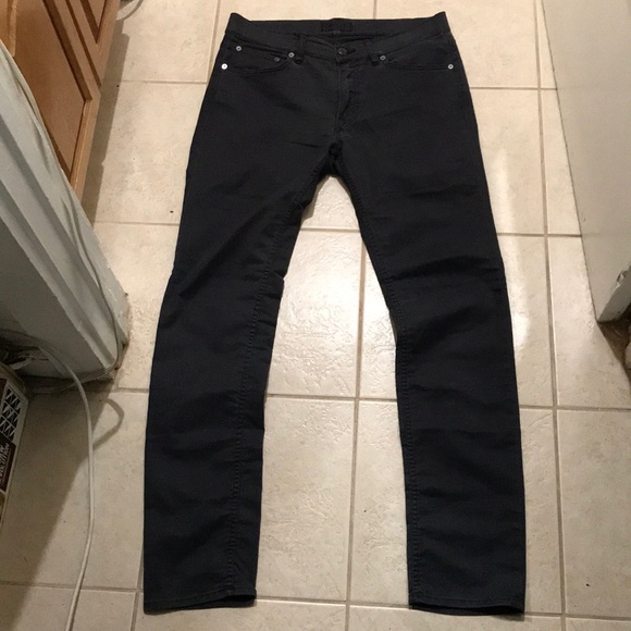 Acne Ace Ups Black Slim Fit Jeans - Picture 1 of 4